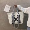 使い勝手の良い OFF-WHITE オフホワイト偽物 トートバッグ 激安 2色入 男女兼用