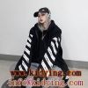 オフホワイト コピー パーカーコート 男女兼用 OFF-WHITE ワイドフィット ホワイトと、ブラックの２色展開