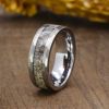 Unlock Nature's Beauty with Mens Antler Rings - Deer Antler Wedding Rings for Your Special Day!
